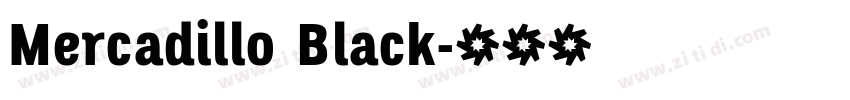 Mercadillo Black字体转换